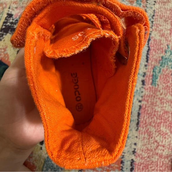 Kids Orange High-Top Sneakers size 32 - Picture 6 of 6